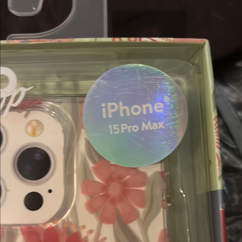 CyloPop Pink and White iPhone Case Floral Design - Picture 2 of 4